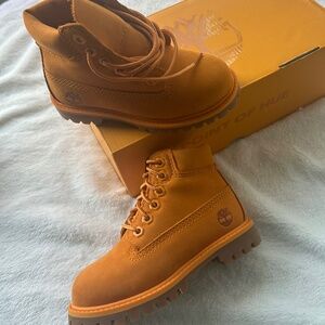 Brand New Orange Timberland Boots